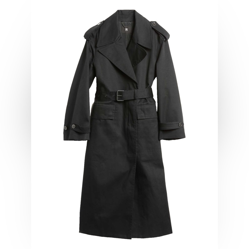 NWT Banana Republic Black Trench Coat
